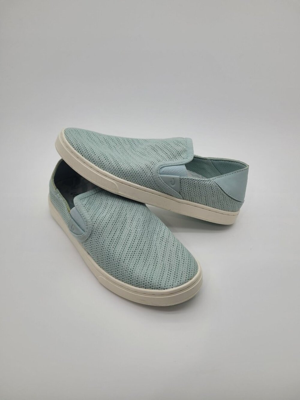 NWOB OluKai Pehuea Slip On Convertible Sneakers Teal Blue Women's 6.5 - READ